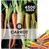 Family Sown carrot rainbow mix seed-packet showcases vibrant colors for a lively garden.