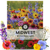 FAMILY SOWN Midwest Regional Mix seed pouch front ready for quick sowing