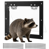 Fangkeji raccoon door with a large entry hole for humane exit.