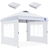 FANPAT canopy sidewall with church window blocks wind while letting light in.