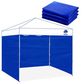 Fanpat Instant Canopy sidewall blue panel front view for outdoor shading