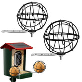 Fantang metal suet ball holder—durable outdoor bird feeder for year-round feeding.