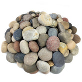FANTIAN 10lbs river rocks close-up showing mixed colors for vibrant landscape design