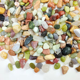 FANTIAN 2 pounds pebbles close-up for colorful indoor plant accents.