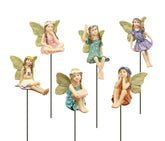 FANWNKI fairy with wings in vintage style for garden charm