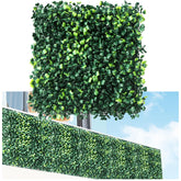Fanyeibaodi grass wall panel assembly demonstrates a modular privacy screen for patios
