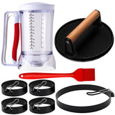 Fapinuky pancake dispenser 4-cup for even batter portions on the Blackstone