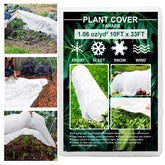 FARAER Plant Cover over a row of vegetables providing frost protection.