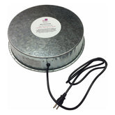 Farm Innovators HP-125 front view shows heated base ready to prevent water freezing.