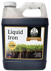 Farmer’s Secret Liquid Iron bottle front view enhancing lawn color and vitality.
