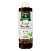 Farmer's Plant Booster 8oz bottle closeup promotes healthy root development.