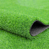 Fasmov green artificial grass rug close-up texture for a soft, natural look