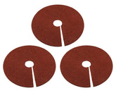 Fasmov rubber mulch ring 24-inch surrounds a tree for weed suppression and root access.