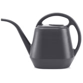 Fasmov 1-Gallon grey watering can front view for precise plant hydration.
