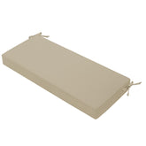 Favoyard outdoor bench cushion 48x18 with waterproof cover protects foam from rain.