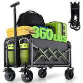 Favsh collapsible wagon folded compact for easy storage and transport.
