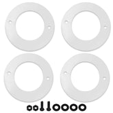 FCCUM chimney insulation gasket set on a pellet grill for heat stability