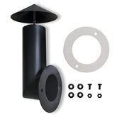 FCCUM grill smoke stack front view improves airflow for even smoking