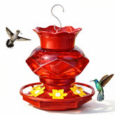 Fchstaer diamond design hummingbird feeder attracts hummingbirds for backyard viewing