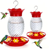 Fchstaer pineapple feeder with six ports attracts hummingbirds