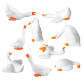 FCKLVMC goose mini figurine desk topper with delicate resin detail