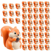 FCKLVMC mini squirrel figurines decorate terrariums and dollhouses with woodland charm.