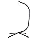 FDW Hammock Chair Stand outdoors with sturdy steel construction for reliable support.