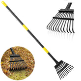 Feblomst rake with a compact 9-inch head for tight borders and edges.