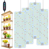 FECiDA 4-pack panel grow light front view supports lush indoor herb growth.