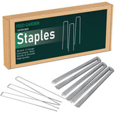 FEED GARDEN 12-inch galvanized stakes pack secures fabric and landscaping projects with dependable strength