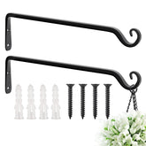 FEED GARDEN 15-inch two-pack hanging brackets for outdoor planters and decor