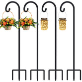 FEED GARDEN 48in small shepherd hook assembly for easy setup and hanging decor