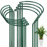 FEED GARDEN 8-pack plant support stakes in use for upright growth.