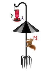 FEED GARDEN bird feeder pole with squirrel-proof design keeps seed secure.