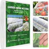 FEED GARDEN netting over a vegetable bed protecting crops while letting light through
