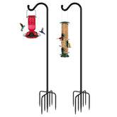 FEED GARDEN Shepards Hook base stand provides stable ground grip for outdoor use.