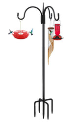 FEED GARDEN Upgrade 3-hook design for versatile outdoor hanging of bird feeders and plants.