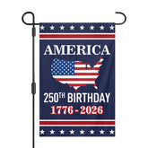 Feeniss USA 250th Birthday Flag 12x18 inches for outdoor display with vibrant color