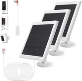 Fehuatenda solar panel for Ring cameras, side view for continuous outdoor power.