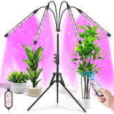 Felibeaco full spectrum grow light displaying balanced red blue and warm yellow LEDs for indoor plants