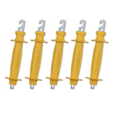 FENCE SHOCK yellow rubber gate handle with insulated grip for electric fences.