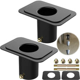 Fengone rain chain gutter adapter top view showing precise fit for stable drainage.