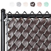 Fenpro privacy tape for chain-link fences improves yard privacy with airflow