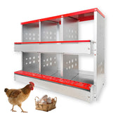 FEOKUMO chicken nesting box with roll-away tray for clean, efficient egg collection