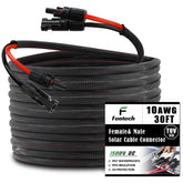 Feotech twin wire 30ft solar extension cable for efficient energy transfer.