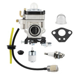 Ferilter Pro PR46BT carburetor close-up showing Poulan Pro PR46BT/PR48BT compatibility for easy starts.