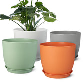 Ferlypote 8-inch planter with multi mesh drainage holes for better soil drainage.