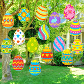 Ferraycle Easter eggs hanging ornaments for tree decor