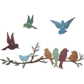 Ferraycle metal bird wall art featuring birds on a branch for a refreshing wall accent.