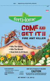 Ferti-Lome Lb. Fire Ant Killer bottle ready for mound treatment in outdoor spaces.